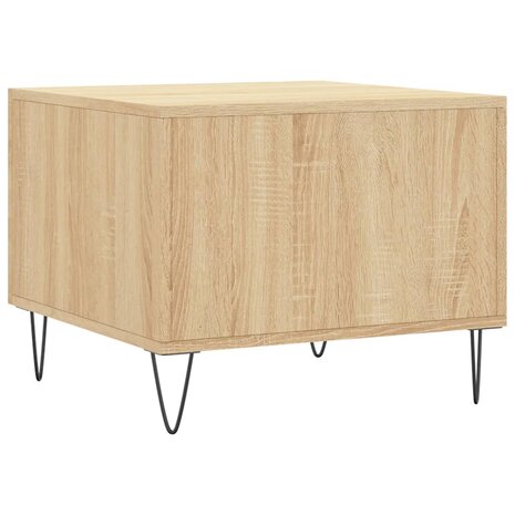 Salontafel 50x50x35 cm bewerkt hout sonoma eikenkleurig 8