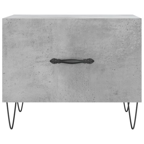 Salontafel 50x50x40 cm bewerkt hout betongrijs 5