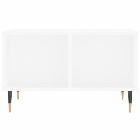 Salontafel 60x50x36,5 cm bewerkt hout wit 4