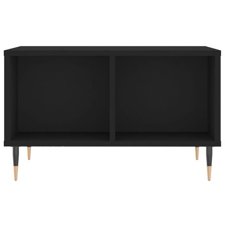 Salontafel 60x50x36,5 cm bewerkt hout zwart 4