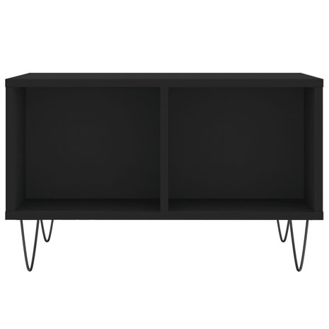 Salontafel 60x50x36,5 cm bewerkt hout zwart 4