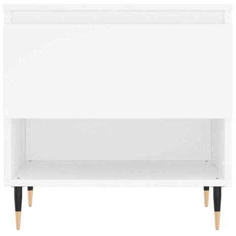 Salontafel 50x46x50 cm bewerkt hout wit 5
