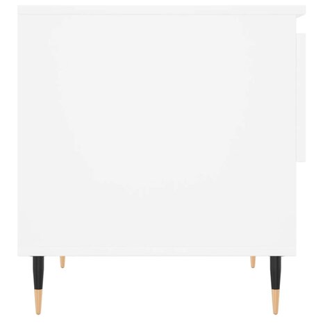 Salontafel 50x46x50 cm bewerkt hout wit 7
