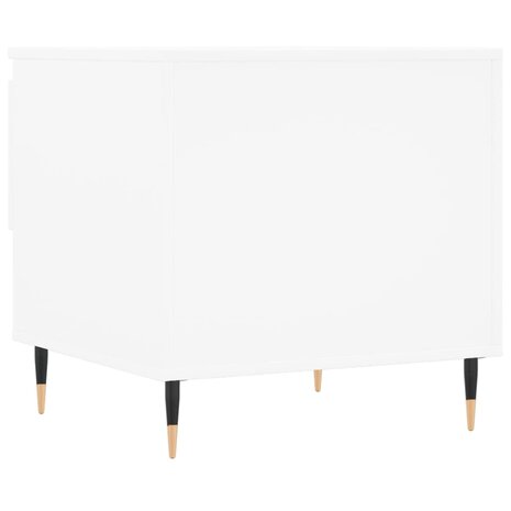 Salontafel 50x46x50 cm bewerkt hout wit 8