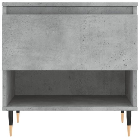 Salontafel 50x46x50 cm bewerkt hout betongrijs 5