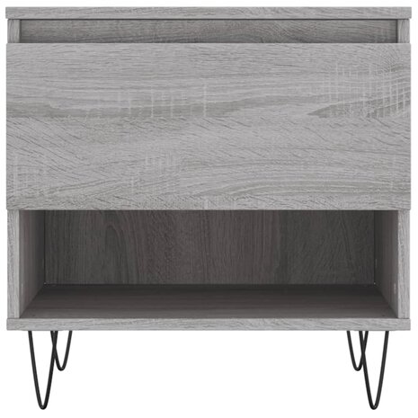 Salontafel 50x46x50 cm bewerkt hout grijs sonoma eikenkleurig 5