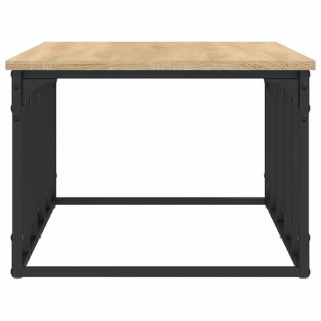 Salontafel 100x50x35,5 cm bewerkt hout sonoma eikenkleurig 5