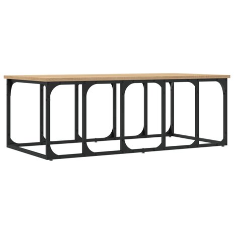 Salontafel 100x50x35,5 cm bewerkt hout sonoma eikenkleurig 6