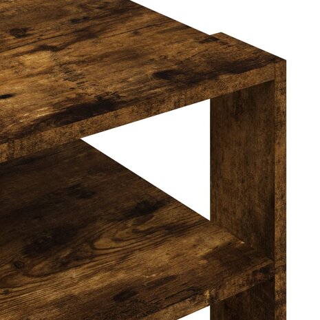 Salontafel 59,5x59,5x40 cm bewerkt hout gerookt eikenkleurig 7