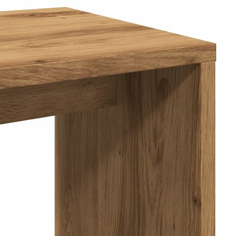 3-delige Tafeltjesset bewerkt hout artisanaal eikenkleur 8
