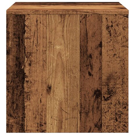3-delige Tafeltjesset bewerkt hout oud houtkleurig 6