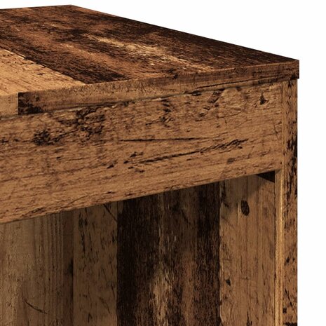 3-delige Tafeltjesset bewerkt hout oud houtkleurig 8