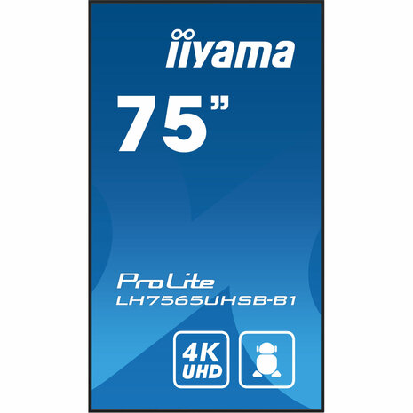 Videowall Monitor Iiyama ProLite LH7575UHS-B1AG 75" 4K Ultra HD 3