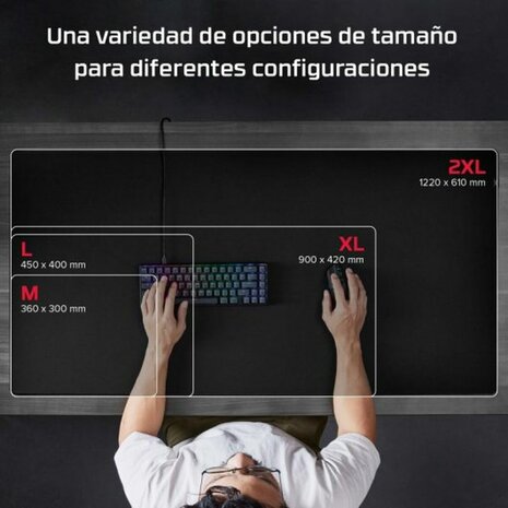 Muismat Hyperx Pulsefire Zwart 8