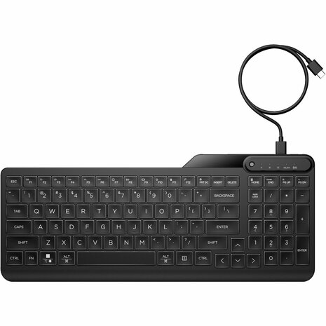 Toetsenbord en muis HP 405 Zwart Qwerty US 1