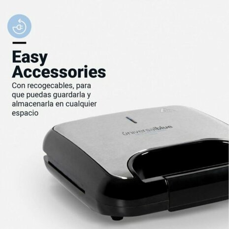 Tosti-ijzer Universal Blue 700 W Zwart 7