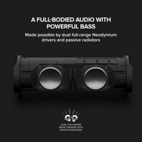 Draagbaar luidsprekersysteem Creative Technology Zwart Bluetooth luidspreker 5