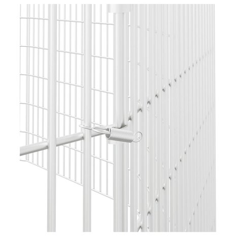 Dierenverblijf 12 panelen 54x80 cm gegalvaniseerd ijzer 6