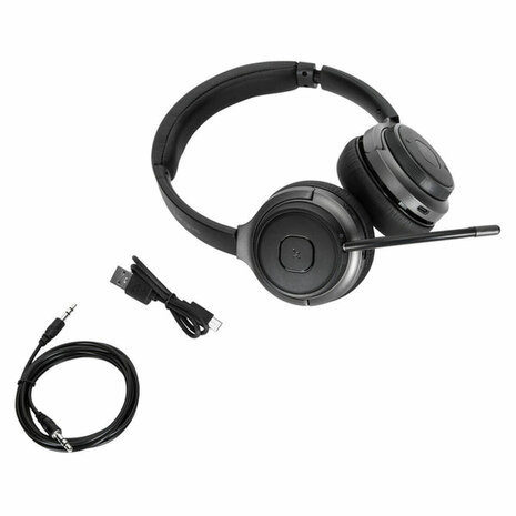 Hoofdtelefoon met microfoon Targus AEH104GL Zwart 2