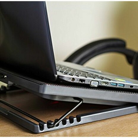 Gaming Cooling Base voor Laptop Mars Gaming AAOARE0123 MNBC2 2 x USB 2.0 20 dBA 17" 6