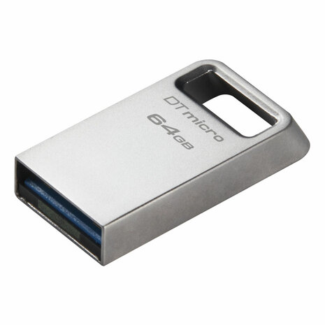 USB stick Kingston DTMC3G2/64GB Sleutelhanger Zilverkleurig Zwart 64 GB 2