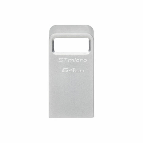 USB stick Kingston DTMC3G2/64GB Sleutelhanger Zilverkleurig Zwart 64 GB 3