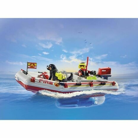 Playset Playmobil Action Heroes - Fireboat and Water Scooter 71464 52 Onderdelen 4