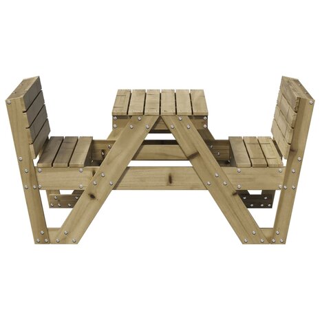 Picknicktafel voor kinderen 88x122x58 cm geïmpregneerd hout 5