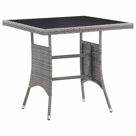 3-delige Tuinset poly rattan antracietkleurig en grijs 7