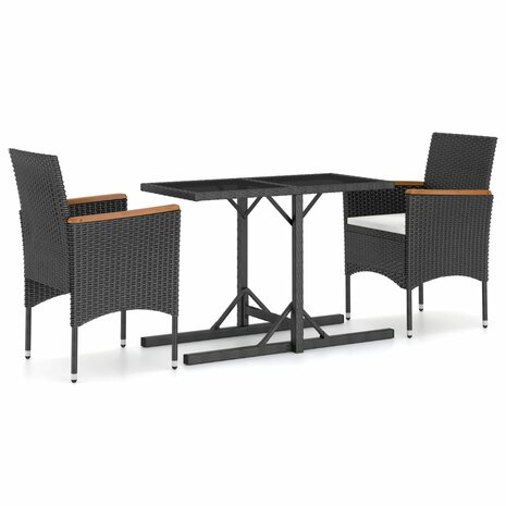 3-delige Tuinset zwart 2