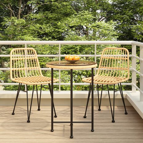 3-delige Tuinset poly rattan 1