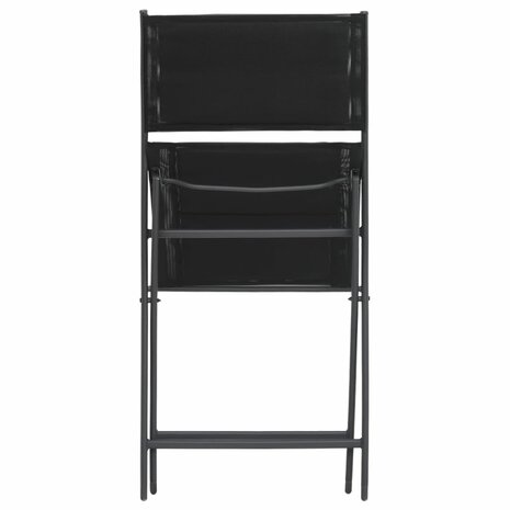 Tuinstoelen inklapbaar 2 st staal en textileen 6