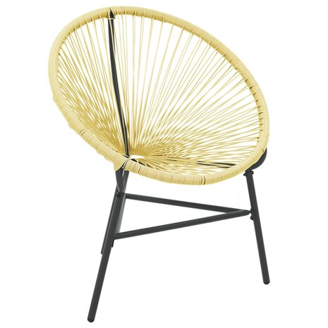 Tuinstoel Acapulco poly rattan beige 2
