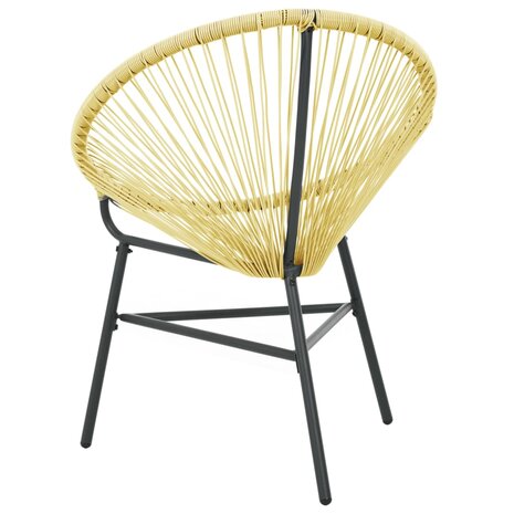 Tuinstoel Acapulco poly rattan beige 4
