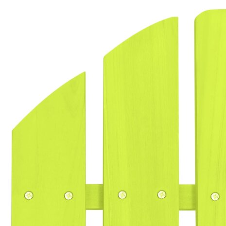Tuinstoel Adirondack met voetenbank massief vurenhout groen 6