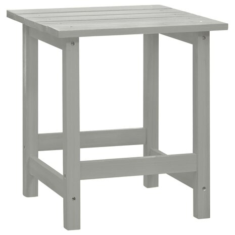 Tuinstoel Adirondack met tafel massief vurenhout grijs 8