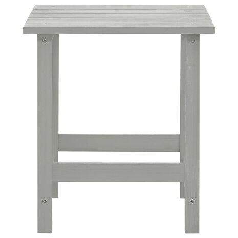 Tuinstoel Adirondack met tafel massief vurenhout grijs 9