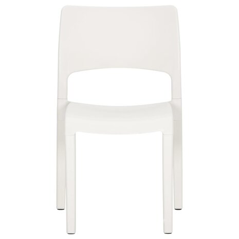 Tuinstoelen 2 st polypropeen wit 4