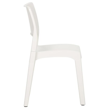 Tuinstoelen 2 st polypropeen wit 5
