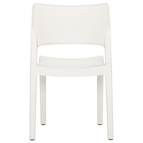 Tuinstoelen 2 st polypropeen wit 6