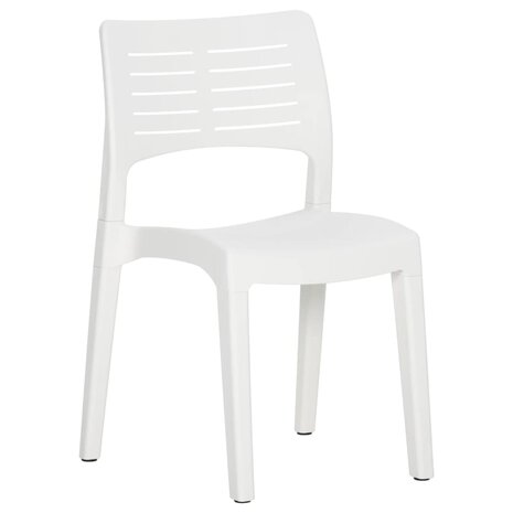 Tuinstoelen 2 st polypropeen wit 3