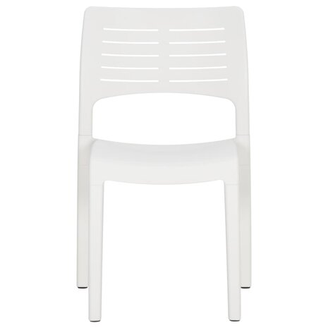 Tuinstoelen 2 st polypropeen wit 4