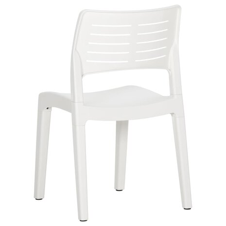 Tuinstoelen 2 st polypropeen wit 7
