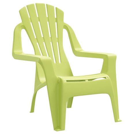 Kindertuinstoelen 2 st hout-look 37x34x44 cm polypropeen groen 3