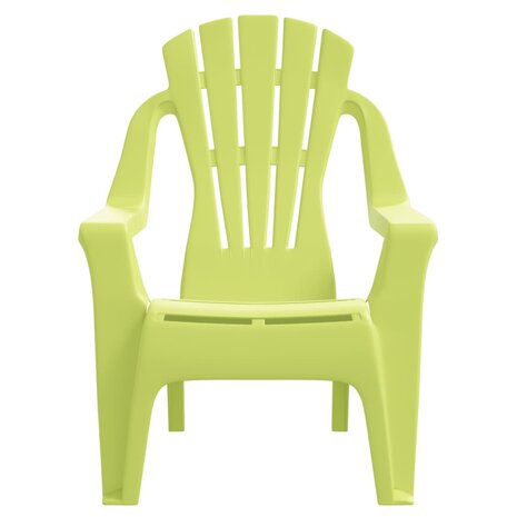 Kindertuinstoelen 2 st hout-look 37x34x44 cm polypropeen groen 4