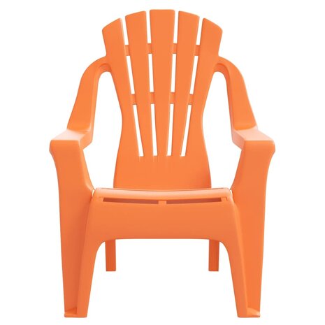 Kindertuinstoelen 2 st hout-look 37x34x44 cm polypropeen oranje 4