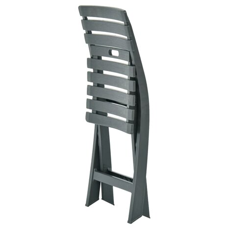 Tuinstoelen inklapbaar 2 st kunststof groen 6