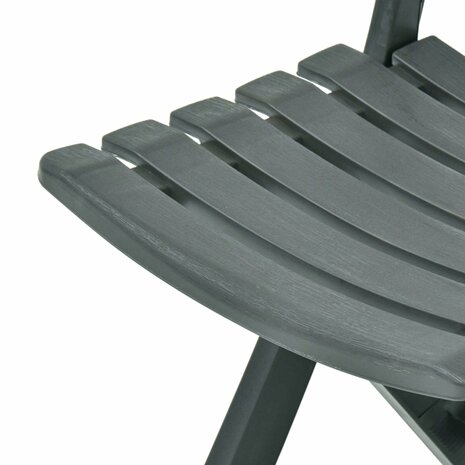 Tuinstoelen inklapbaar 2 st kunststof groen 7