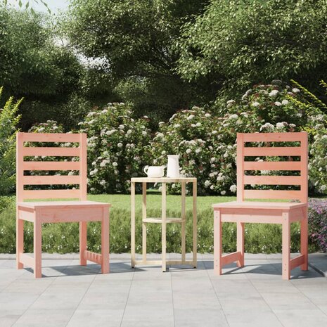 Tuinstoelen 2 st 50x48x91,5 cm massief douglashout 1
