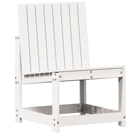 Tuinstoel 50,5x55x77 cm massief grenenhout wit 2